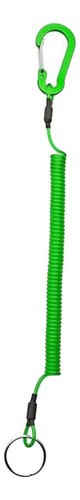 4 Cordón Retráctil Seguro Para Llavero, Accesorios Verde