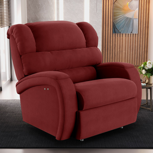 Poltrona Papai Reclin Kylie Power Touch Usb Veludo Vermelho