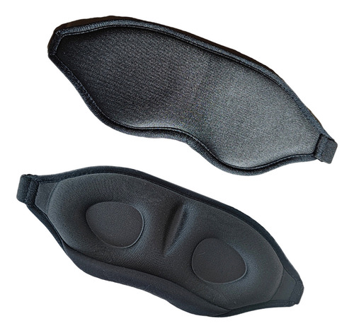Hanerdun 2pcz 3d Antifaces Para Dormir Antifas Para Dormir Cómodo Transpirable Color Negro/Rosa Liso