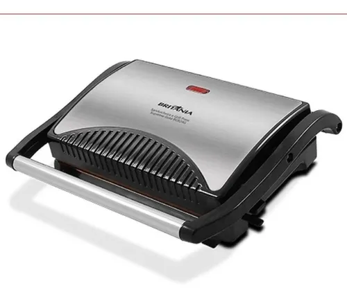 Sanduicheira e Grill Britânia Press Supreme Gold BGR24G Inox 220v