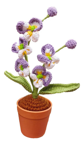 Ta Plantas En Macetas De Orquídeas De Ganchillo Hechas A
