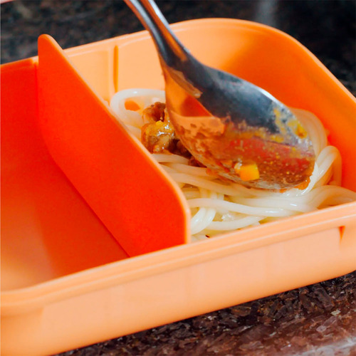 Marmita Com Tampa Hermética Coza Com Divisória Nutri Laranja