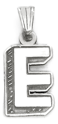 Dije Letra Inicial Plata 925 E