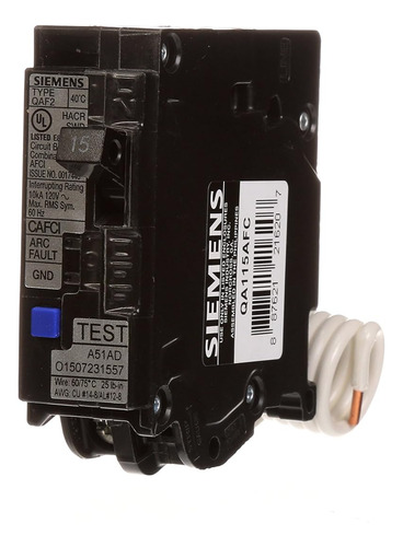 Siemens Q2020afcp 20a 120v 1-pole Tandem Afci Tipo Qta Inter