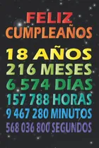 Comprar Feliz Cumpleaños 18 Años: Feliz Cumpleaños 18 Cuaderno 61gku