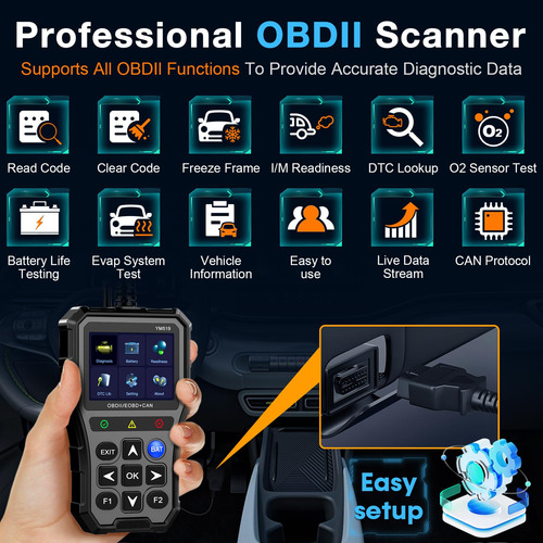 Probador De Batería Obd2 Para Auto Con Pantalla A Color