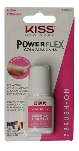 Pegamento Kiss Para Uñas Postizas Powerflex Brush-on 5 G