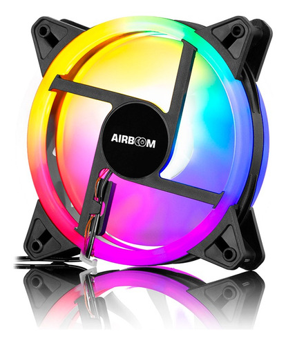 Cooler P Case Gamer // Airbooom Aureola Doble Ring Led Ab111