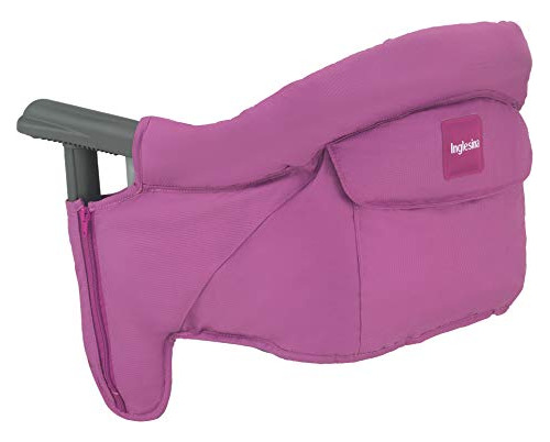 Silla De Mesa Para Bebé - Compacta Y Portátil - Rosa Fucsia.