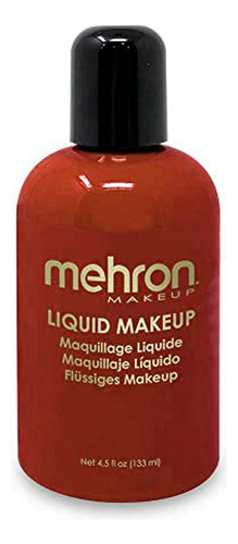 Mehron Makeup Liquid Face And Body Paint (4.5 Oz) (rojo)
