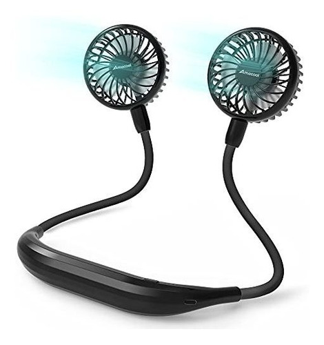 Ventilador De Cuello De 2600 mah Con Banda Para El Cuello, D