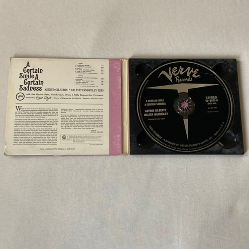 Gilberto & Wanderley / A Certain Smile A Certain Sad Cd 1998 Edición Limitada (Usado)