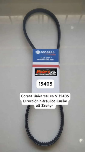 Correa Universal En V 15405 Dirección Hidráulico Caribe Alt 