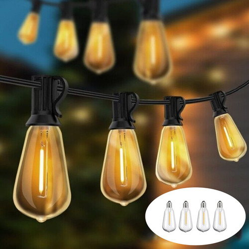 30m Incluindo Lâmpada Cordão Varal De Luzes Festão Decoração