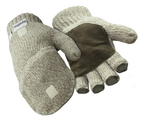 Thinsulate Insulated Ragg Wool Convertible Mitten Guantes Si