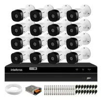 Comprar 16 Câmeras Intelbras Vhl 1120 B Hd 720p Ip66 + Dvr 16 Canais