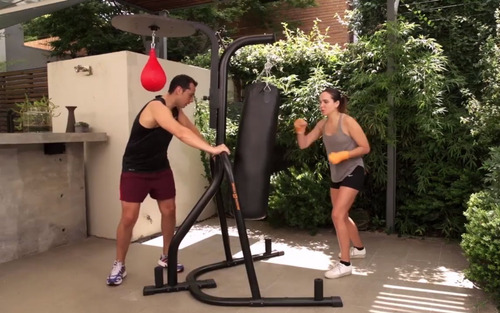 Estación Doble Boxeo Saco Entrenamiento+pera Bodytone Rh766