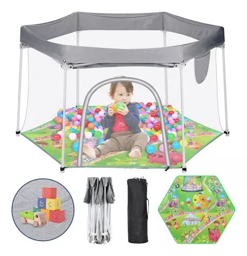 Corral Para Bebe Corralito Patio De Juegos Portatil Compacto Plegable  Comodo NEW