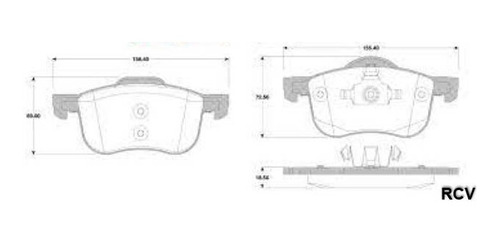 Balatas Disco  Delantera Para Volvo V70   2003