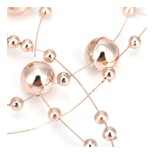 Cadena De Perlas De Imitación Abs De Oro Rosa De 30 M