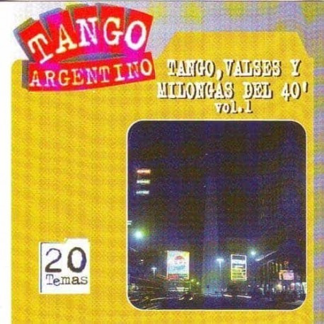 Tangos, Valses Y Milongas Del 40 - Cd - Impecable - Original