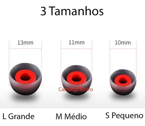 Borrachinha Borracha Premium Para Fone Qcy T1 T13 T2 T5 T9