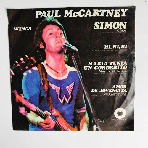 Disco Vinilo De Paul Mccartney/c Moon 1972 Mex Ep