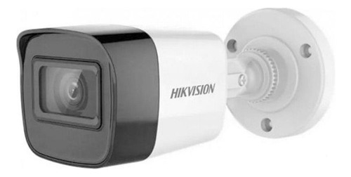 Cámara Bullet Hikvision DS-2CE16H0T-iTPF de 5 MP, lente de 2,8 mm, color blanco