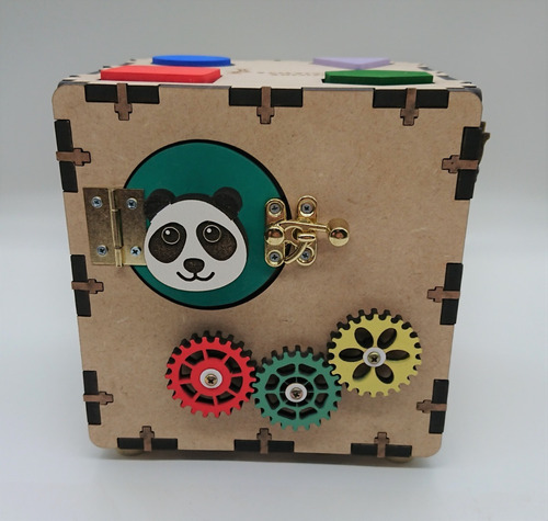 Imagem 2 de 7 de Cubo Sensorial Estilo Montessoriano: