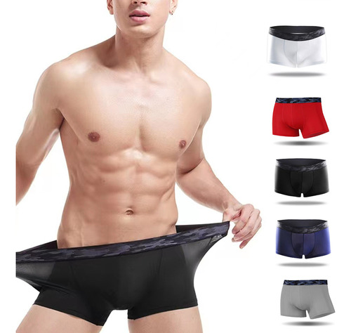 Calzoncillos Seda De Hielo Para Hombre Set De 5 Piezas