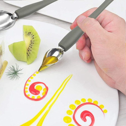 Juego De Cucharas Para Decoración De Dibujo Culinario, Cucha