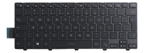 Teclado Dell Inspiron 14 3000 3443 3451 3458 Retroiluminado Cor Conforme Imagens Do Anúncio Idioma