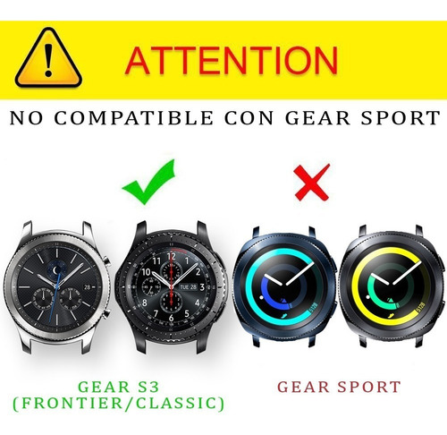 Combo 7 Correas Deportivas Para Samsung Gear S3 + Mica