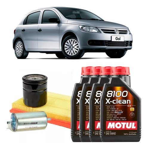 Service Cambio De Aceite Vw Gol G5 Motul Sintético Filtros