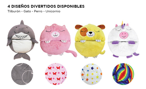 Happy Bag Bolsa De Dormir Para Niños Peluche Y Almohada