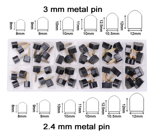 Emingo 24 Pares De Puntas De Tacón Alto De Repuesto Para Zap