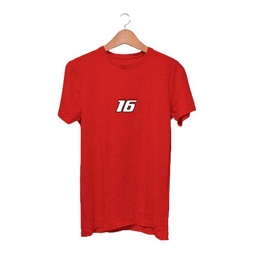 Camiseta Remera Personalizada Dtf Ferrari F1 Charles Leclerc