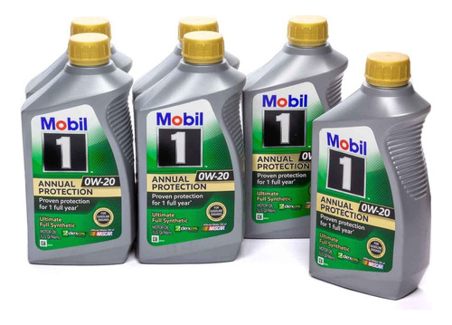 Mobil 1 122593 Aceite Sintético, 6 Cuartos, 1 Paquete