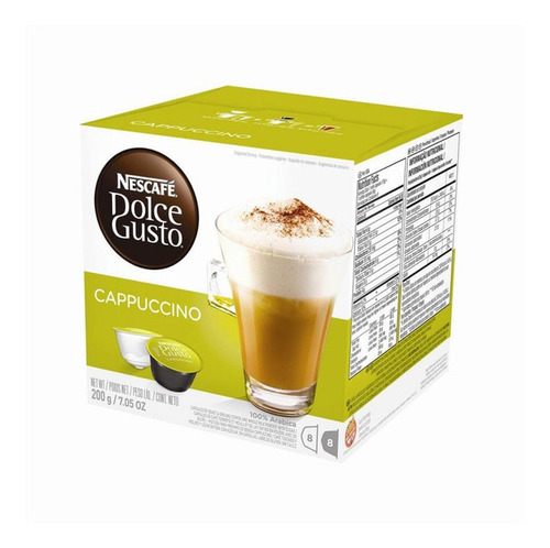 Nescafe Dolce Gusto Cappuccino Cafe En Capsulas X 16 Uniades