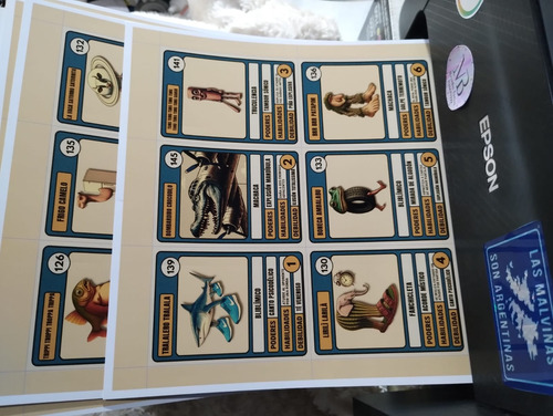Mazo Brainrot Cartas De Poder + Stickers De Regalo Juego D M