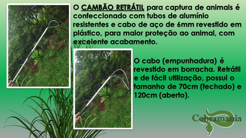Kit: 02 Cambão Retrátil Para Captura De Animais