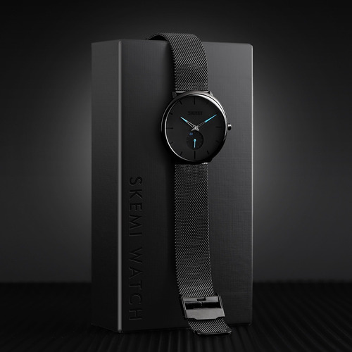 Reloj Hombre Skmei 9185 Cuarzo Acero Inoxidable Elegante