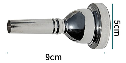 Boquilla Profesional Para Trombón Alto Chapada En Plata, 12c
