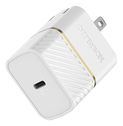 Otterbox - Cargador De Carga Rápida Usb-c, 20w, Blanco