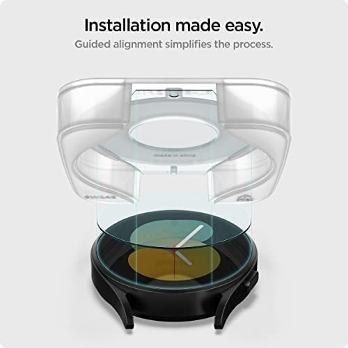 Imagen 6 de 8 de Vidrio Templado Spigen Para Galaxy Watch 4 44mm