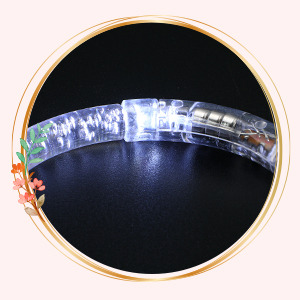 36 Pulseras Led Blancas Con Luz Para Fiestas Y Conciertos