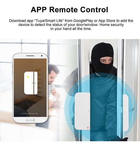 Alarma Para Puertas Y Ventanas Smartlife Wifi Control Alexa