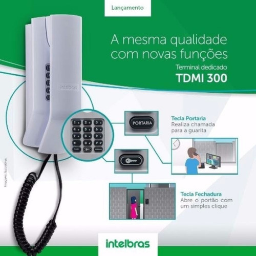 Kit Interfone Coletivo 20 Ponto 1 Porteiro Eletrônico Tag