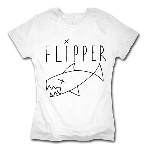 Flipper Playera 90s Grunge Rock Nirvana Kurt Para Mujer 