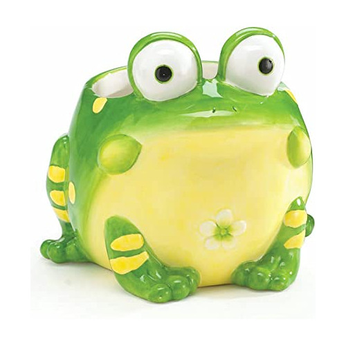Macetero/vaso Toby The Toad, Adorable Macetero De Rana.